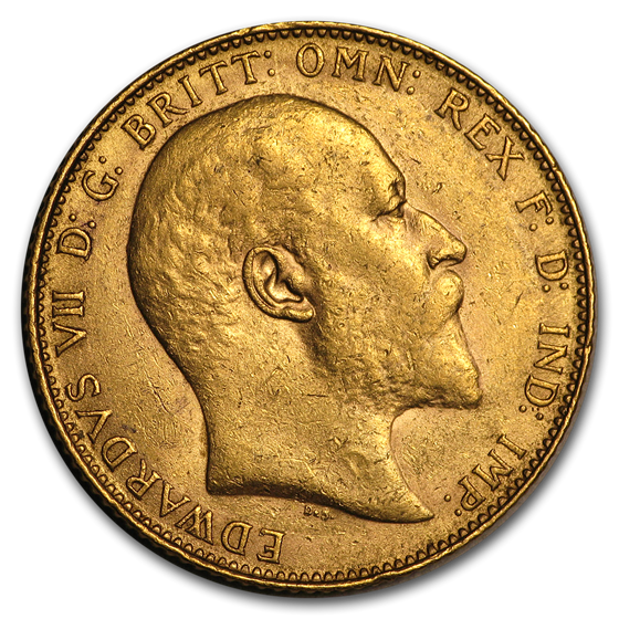 1910 Great Britain Gold Sovereign Edward VII BU 1910 Great Britain Gold Sovereign Edward VII BU